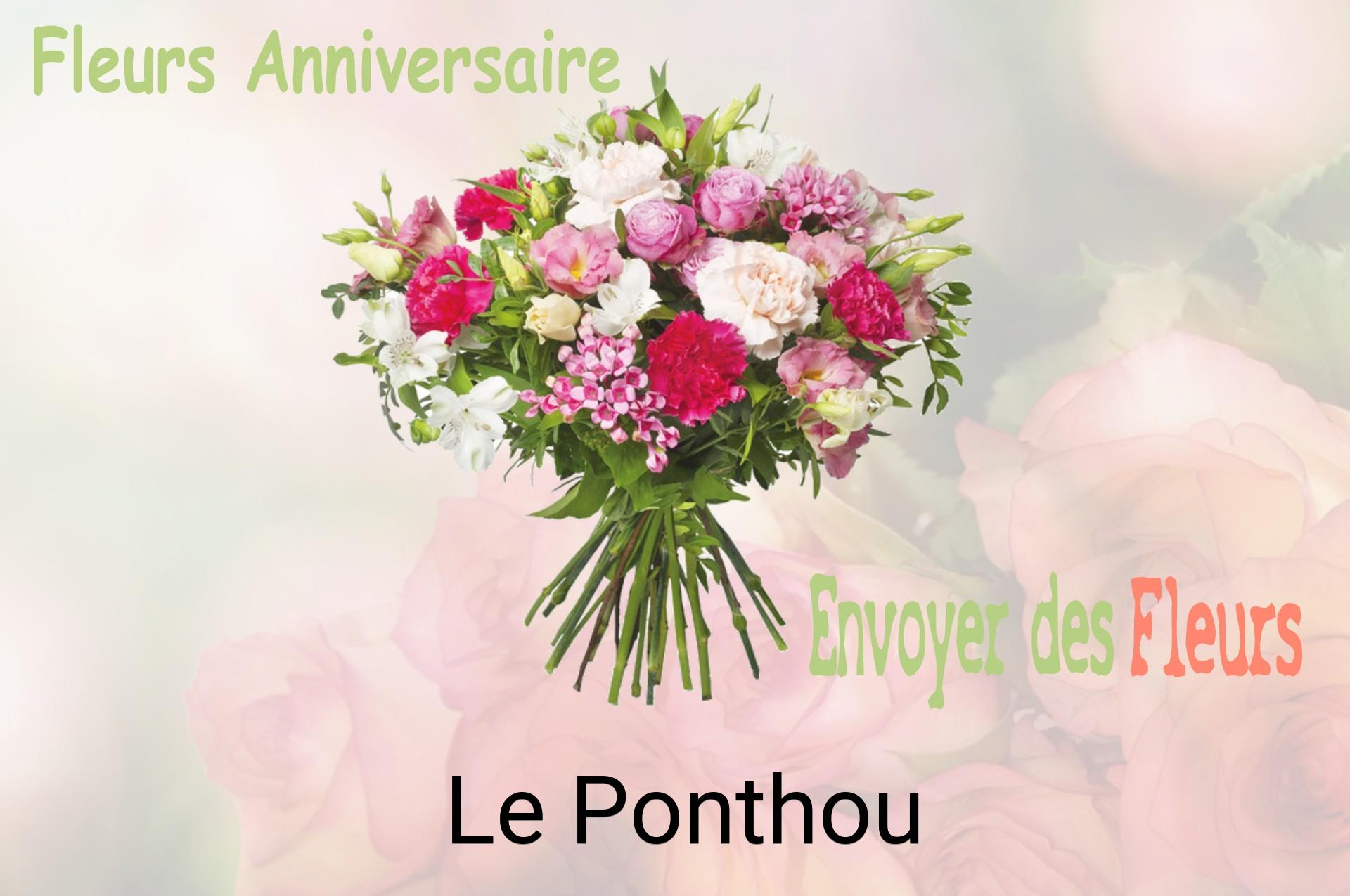 Bouquet de fleurs d’anniversaire livré à Le Ponthou