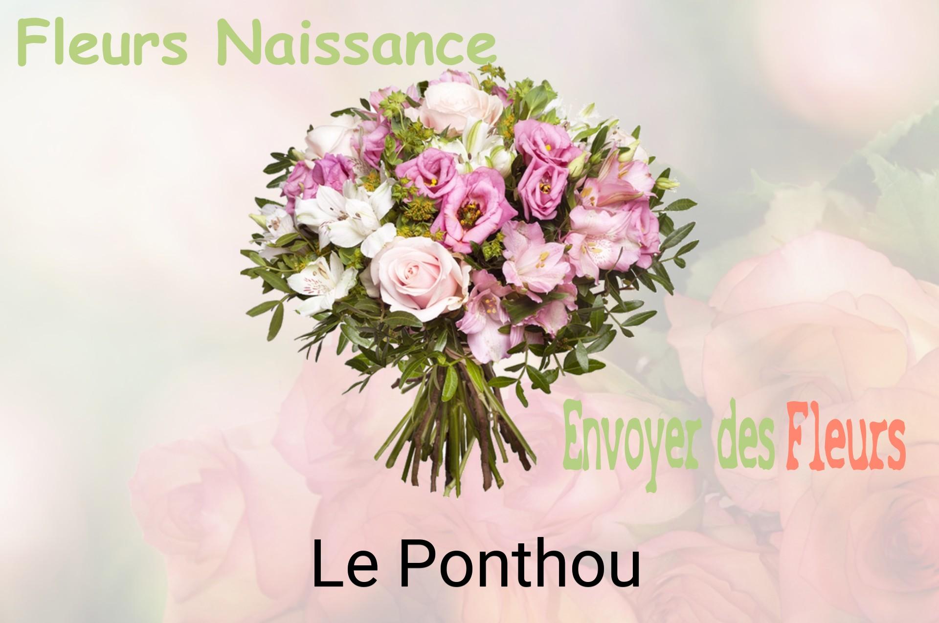 Bouquet de fleurs de naissance livré à Le Ponthou